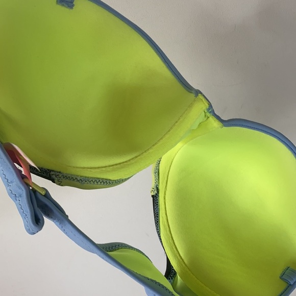 Victoria’s Secret Colorblock Bikini Top, Size 32DD - Picture 4 of 6